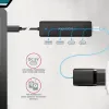 AXAGON HUE-C2C USB-C 5 Gbps matkakeskitin, 2x USB-A + 2x USB-C, USB-C Power IN, 19 cm kaapeli