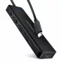AXAGON HUE-C2C USB-C 5 Gbps matkakeskitin, 2x USB-A + 2x USB-C, USB-C Power IN, 19 cm kaapeli