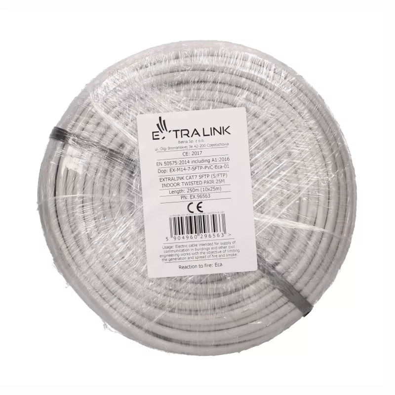 EXTRALINK CAT7 S/FTP Indoor Twisted Pair verkkokaapeli 25m