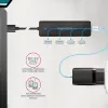 AXAGON HUE-C2A 5 Gbps matkakeskitin, 2x USB-A + 2x USB-C, USB-C Power IN, 19 cm USB-A-kaapeli