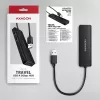 AXAGON HUE-C2A 5 Gbps matkakeskitin, 2x USB-A + 2x USB-C, USB-C Power IN, 19 cm USB-A-kaapeli