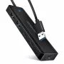 AXAGON HUE-C2A 5 Gbps matkakeskitin, 2x USB-A + 2x USB-C, USB-C Power IN, 19 cm USB-A-kaapeli