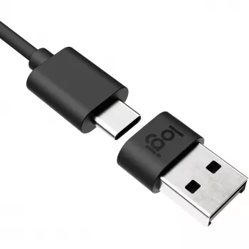 Logitech Logi Zone langallinen USB-A-sovitin - USB-sovitin - USB Type-A (uros) USB-C (naaras) - grafiitti