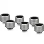 Thermal Grizzly DeltaMate Fitting HT16, nikkelöity messinki, G1/4 tuuman kierre, 6 kpl pakkaus