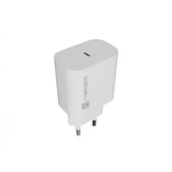 NATEC Ribera seinälaturi 1x USB-C 20W valkoinen