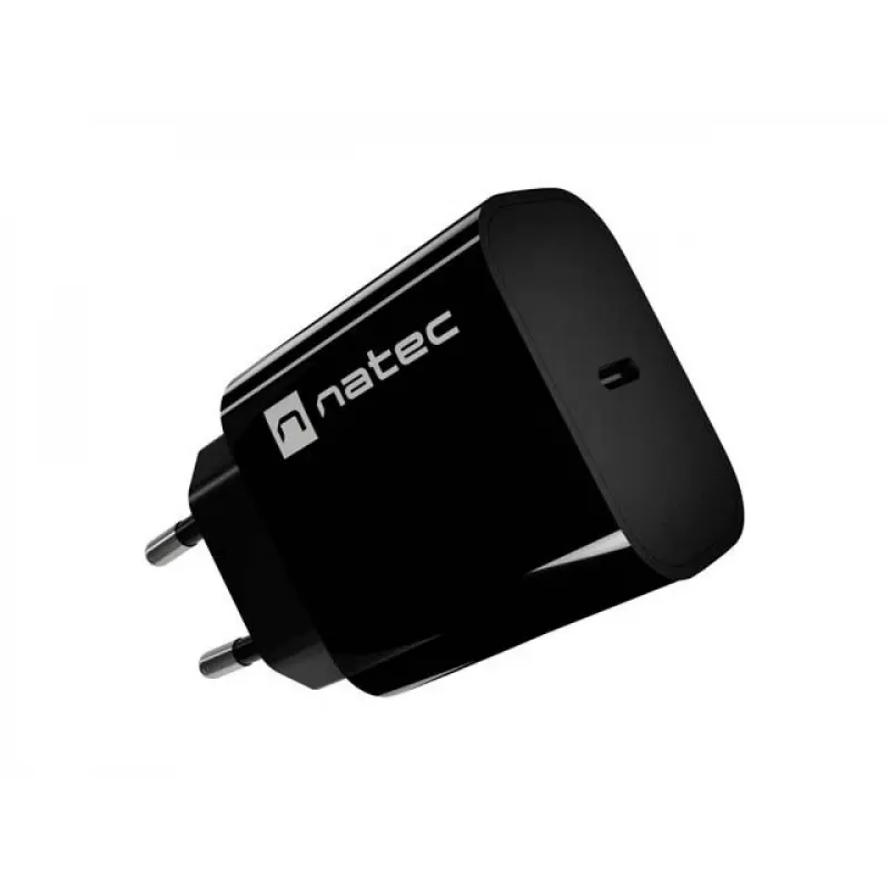 NATEC Ribera USB-C seinälaturi 20W musta