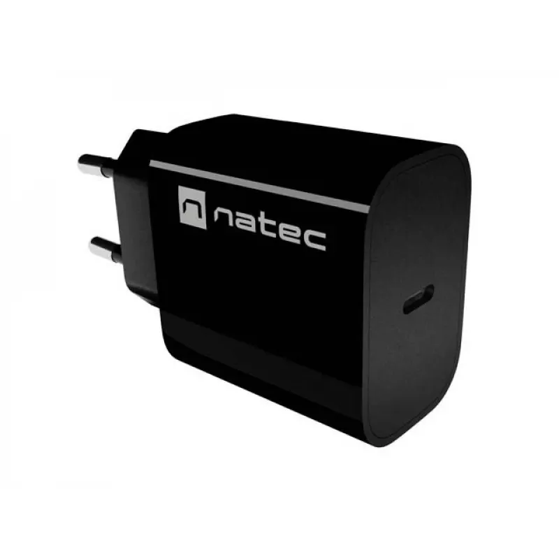 NATEC Ribera USB-C seinälaturi 20W musta