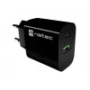 NATEC Ribera seinälaturi 1x USB-A + 1x USB-C 20W musta