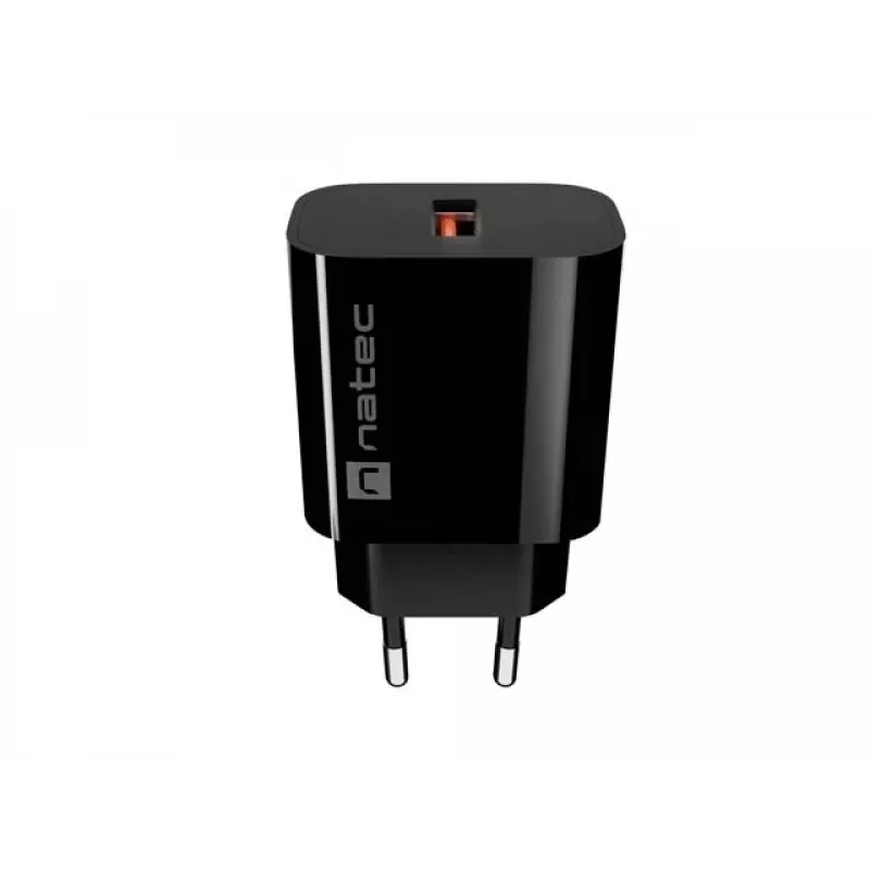 Natec Ribera USB-A seinälaturi 18W musta