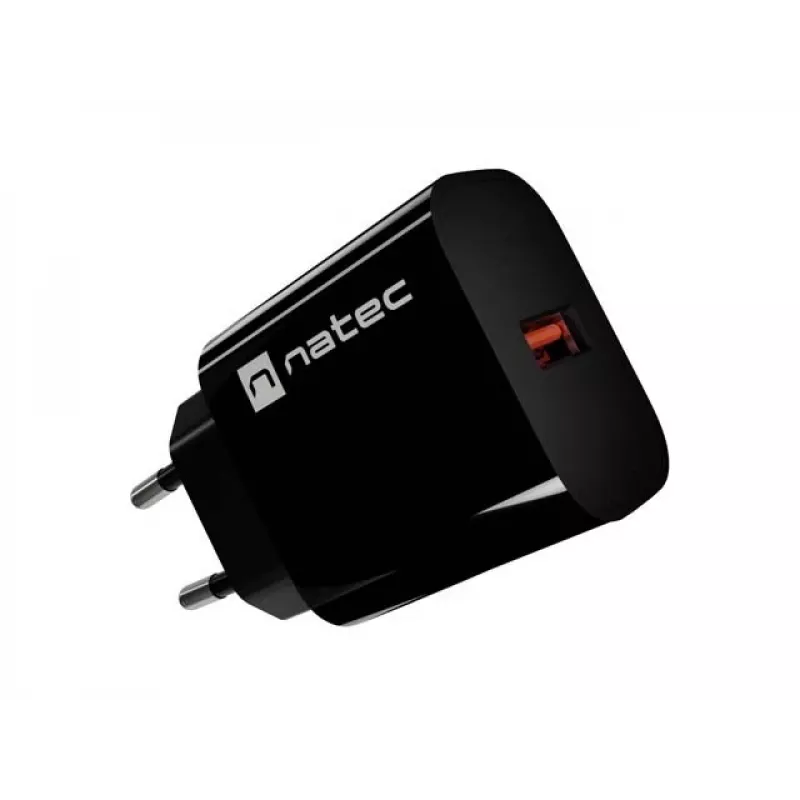 Natec Ribera USB-A seinälaturi 18W musta