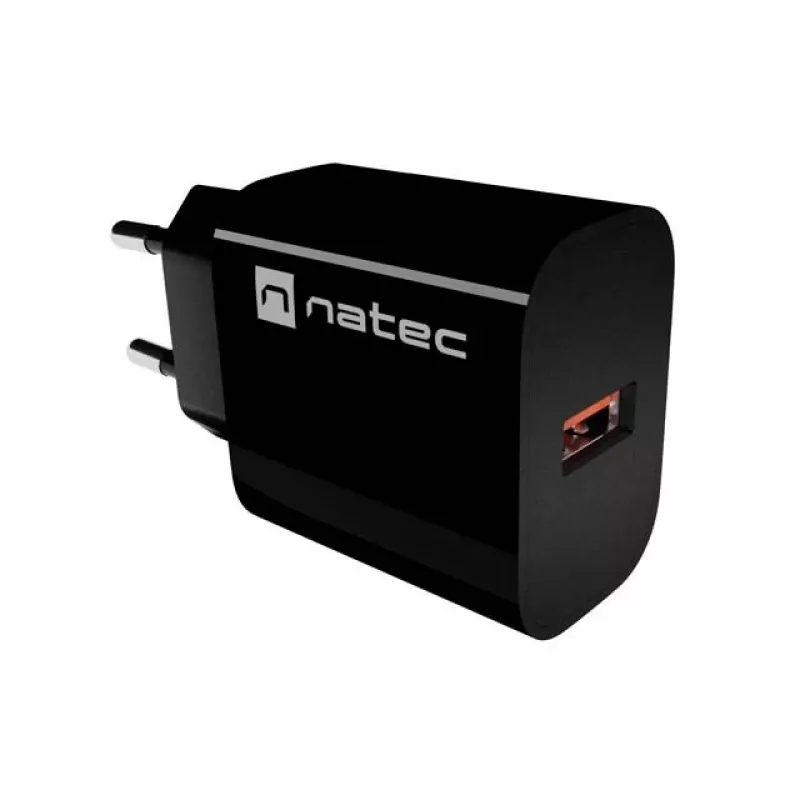 Natec Ribera USB-A seinälaturi 18W musta