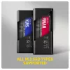AXAGON EEM2-SD2B ulkoinen kotelo 10Gbps M.2 NVMe/SATA SSD LED-näytöllä, USB-C, musta
