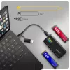 AXAGON EEM2-SD2B ulkoinen kotelo 10Gbps M.2 NVMe/SATA SSD LED-näytöllä, USB-C, musta