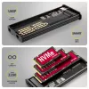 AXAGON EEM2-SD2B ulkoinen kotelo 10Gbps M.2 NVMe/SATA SSD LED-näytöllä, USB-C, musta
