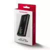 AXAGON EEM2-SD2B ulkoinen kotelo 10Gbps M.2 NVMe/SATA SSD LED-näytöllä, USB-C, musta