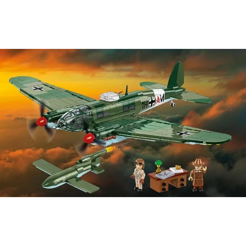 COBI Heinkel HE 111 H-22 V1-lentopommilla rakennuspalikkasarja 927 osaa