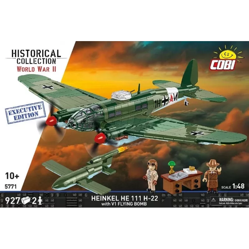 COBI Heinkel HE 111 H-22 V1-lentopommilla rakennuspalikkasarja 927 osaa