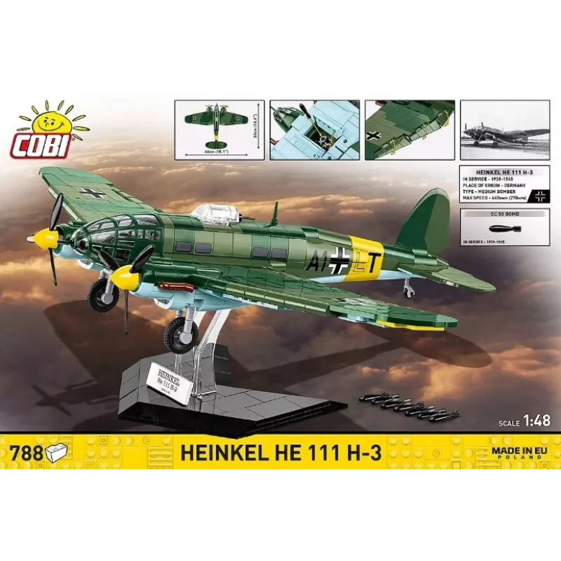 COBI rakennuspalikat Heinkel HE 111 H-3 788 osaa