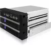 ICY BOX FatCage 2x 2.5/3.5 SATA HDD/SSD RAID 1 5.25 paikkaan musta/hopea