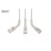 DIGITUS CAT 6A F-FTP kulmapatch-kaapeli, kupari, 2 m, harmaa, 10 kpl