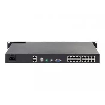 APC KVM1116R KVM-kytkin - 1 paikallinen käyttäjä, 16 porttia, VGA, USB, 1U rack-asennus