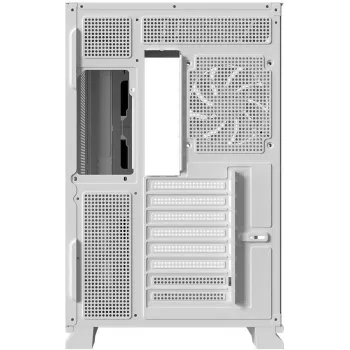 Krux Atron valkoinen Mid-Tower PC-kotelo karkaistulla lasilla