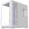 Krux Atron valkoinen Mid-Tower PC-kotelo karkaistulla lasilla