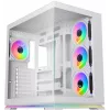 Krux Atron valkoinen Mid-Tower PC-kotelo karkaistulla lasilla