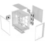Krux Atron valkoinen Mid-Tower PC-kotelo karkaistulla lasilla