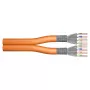 DIGITUS CAT 7 S/FTP asennuskaapeli, duplex, 500 m, LSZH, B2ca-s1a,d0,a1, oranssi