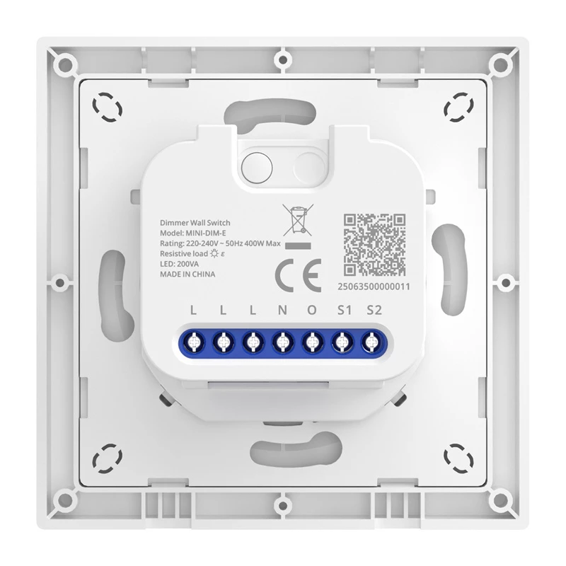 SONOFF MINI-DIM-E älykäs WiFi seinäkytkin/dimmeri Matter-tuella
