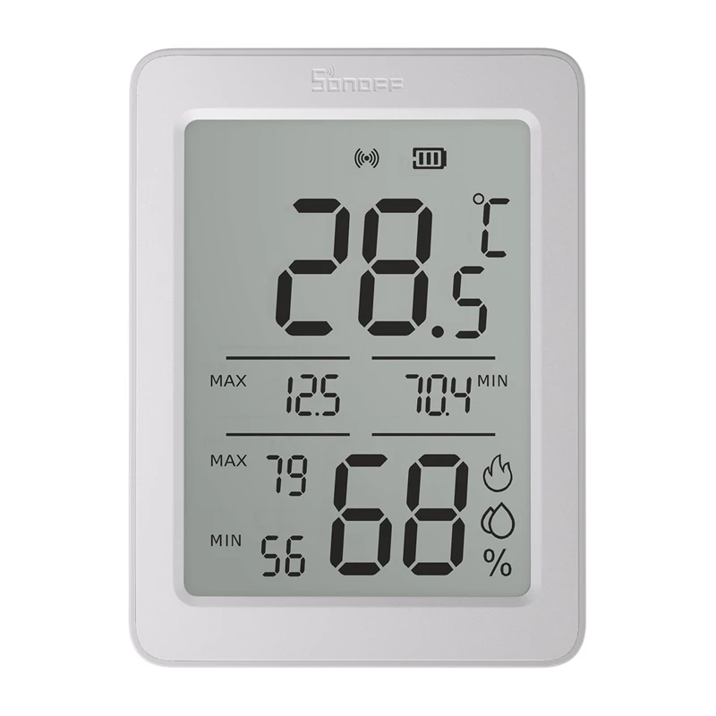 SONOFF AirGuard TH SNZB-02DR2 ZigBee LCD lämpötila- ja kosteusanturi