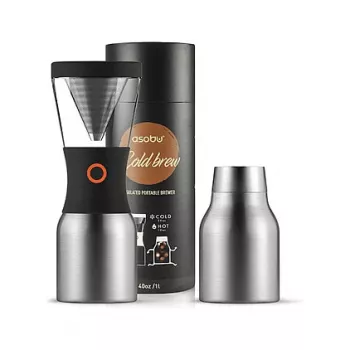 ASOBU KB900 hopea cold brew kahvinkeitin 1,2L borosilikaattilasi