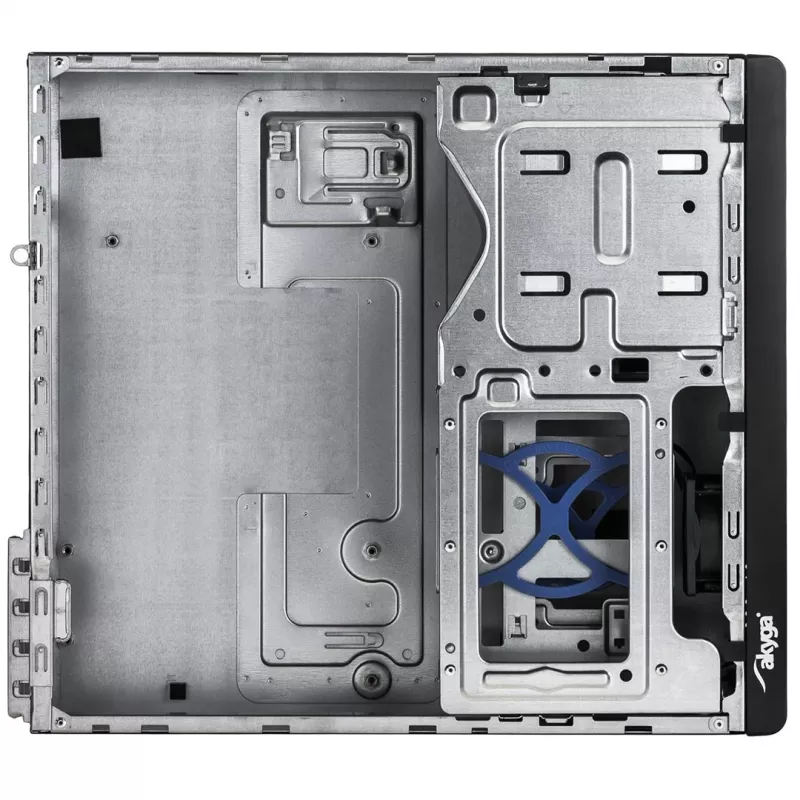 Akyga AK-502-02BK SFF-PC-kotelo, Micro-ATX / Mini-ITX, 2x USB 3.0, ilman virtalähdettä, musta