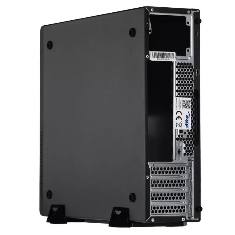 Akyga AK-502-02BK SFF-PC-kotelo, Micro-ATX / Mini-ITX, 2x USB 3.0, ilman virtalähdettä, musta