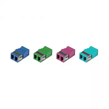 EFB Elektronik LC duplex singlemode kuituliitin, laipaton, sininen, keraaminen holkki (53515.1)