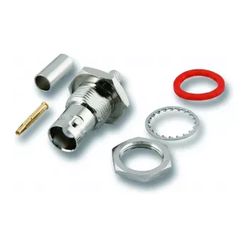EFB-ELEKTRONIK BNC-paneelirasia, puristus, RG58, 50 Ohm, eristämätön maa (52514.1)