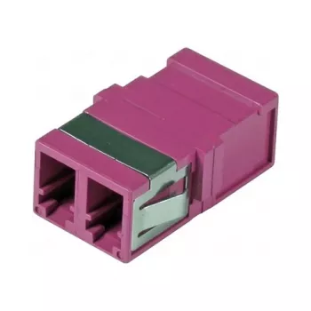 EFB-Elektronik LC Duplex OM4 kuituliitin, laipaton, keraamiholkki, erika-violetti