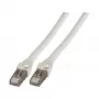 EFB-Elektronik RJ45-patchkaapeli Cat.6A S/FTP PVC UL harmaa 40m