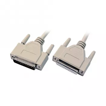 EFB-Elektronik sarjadatakaapeli 1:1, 2x D-Sub 25, uros-rasia, 2,0 m, beige