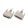 EFB-Elektronik sarjadatakaapeli 1:1, 2x D-Sub 25, uros-rasia, 2,0 m, beige