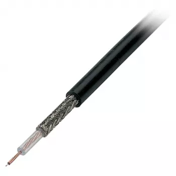 EFB Elektronik RG174 U koaksiaalikaapeli, 50 Ohm, musta