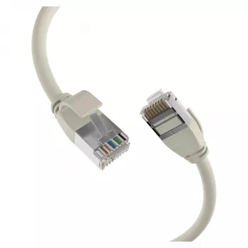 EFB Elektronik RJ45-patchkaapeli Cat.6A U/FTP TPE 4mm Ultraflex harmaa 2m