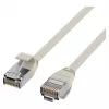 EFB Elektronik RJ45-patchkaapeli Cat.6A U/FTP TPE 4mm Ultraflex harmaa 2m