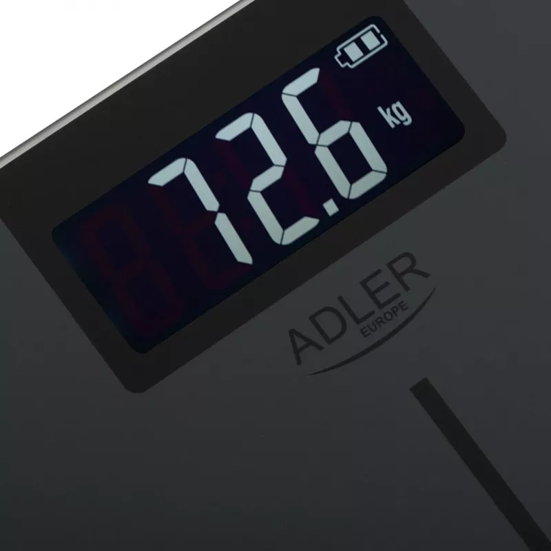 Adler AD 8194s digitaalinen henkilövaaka, valkoinen, raitakuvio, 180 kg kapasiteetti