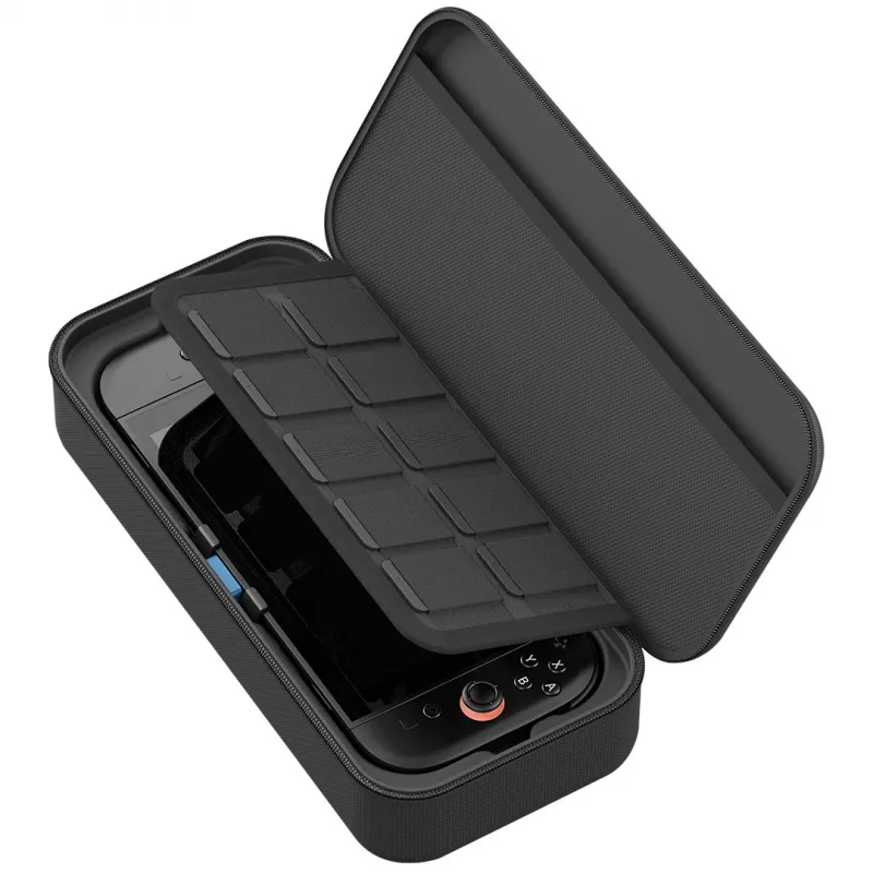 Venom Charging Case Nintendo Switch 2 -kovakotelo ja kantolaukku 10 000 mAh varavirtalähteellä, musta