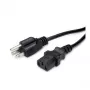 VALUE virtajohto IEC 60320 C13 - NEMA 5-15 (M) 125 V - 1,8 m - musta