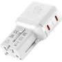 VALUE USB-matkalaturi, EU/UK/US, 2x USB-C, 45W