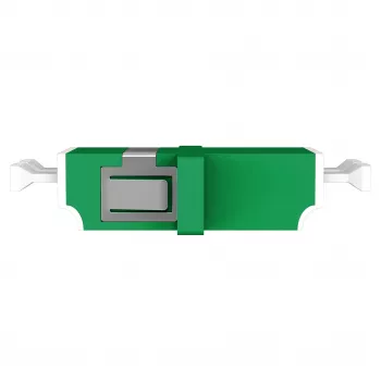EFB Elektronik 53343.32 kuitu-liitin LC/APC duplex, OS2 yksimuoto, vihreä, sulkimella