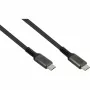 GoodConnections USB-C 2.0 (ST-ST) 0,5m punottu kaapeli 240W antrasiitti